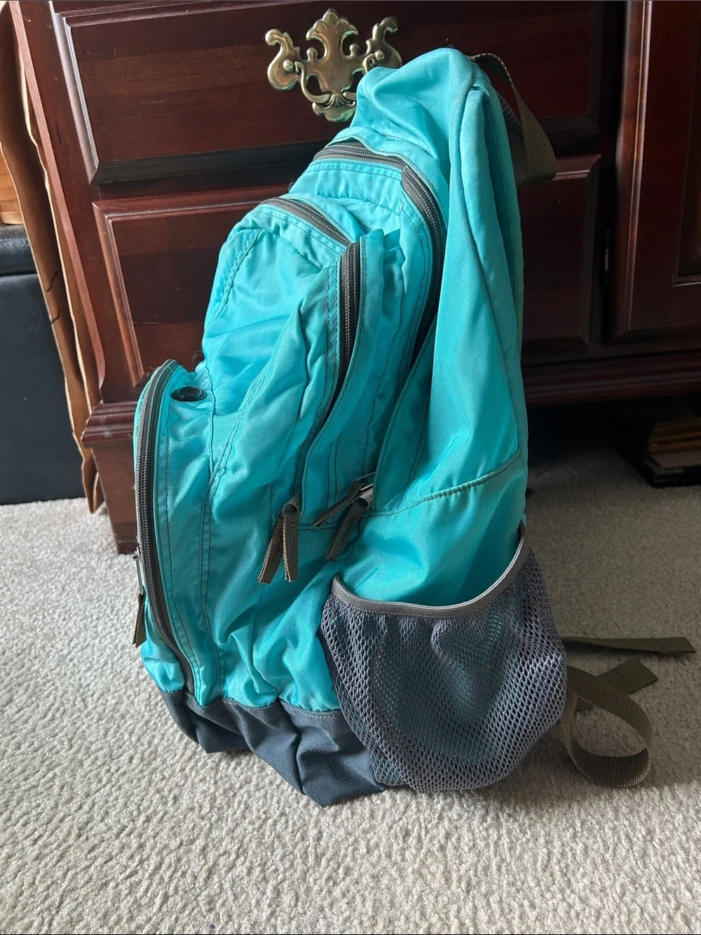 L.L. Bean Turquoise and Gray Men's Backpack
